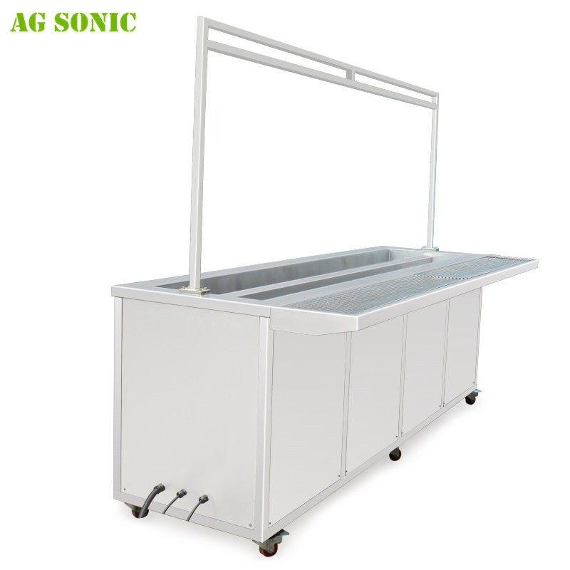 2400mm Ultrasonic Blind Cleaner Stainless Steel 304 With Rinsing Tank